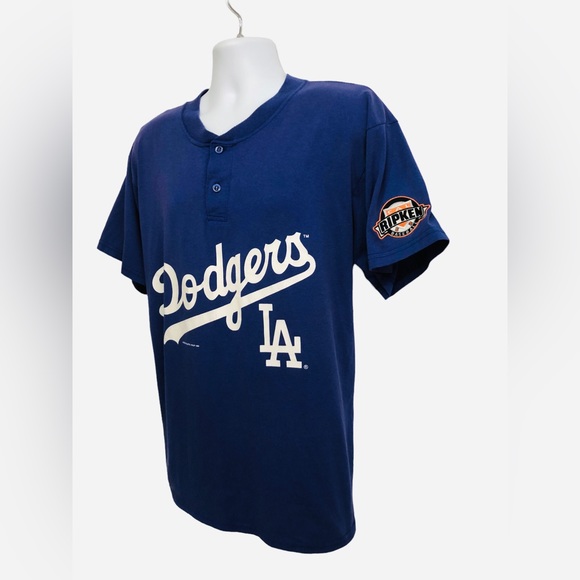 Cal Ripken LA Dodgers Baseball Tee Shirt Vintage Game Giveaway 1999 Large - Picture 2 of 10